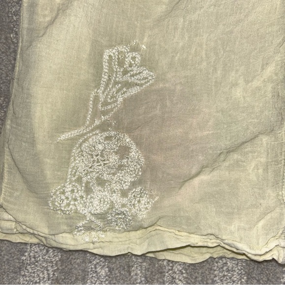 VTG Y2K Da-Nang Light Green Beaded Cropped Cargo Pants Y2K Grunge Women’s Sz M - Picture 3 of 11